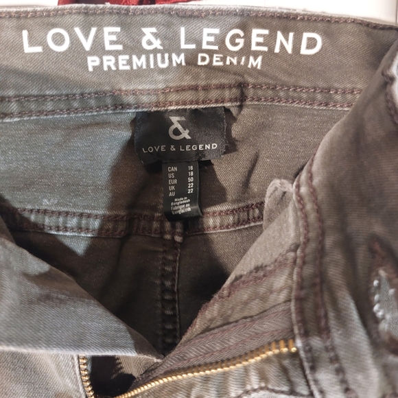 Love & Legend olive skinny jeans - Picture 2 of 6